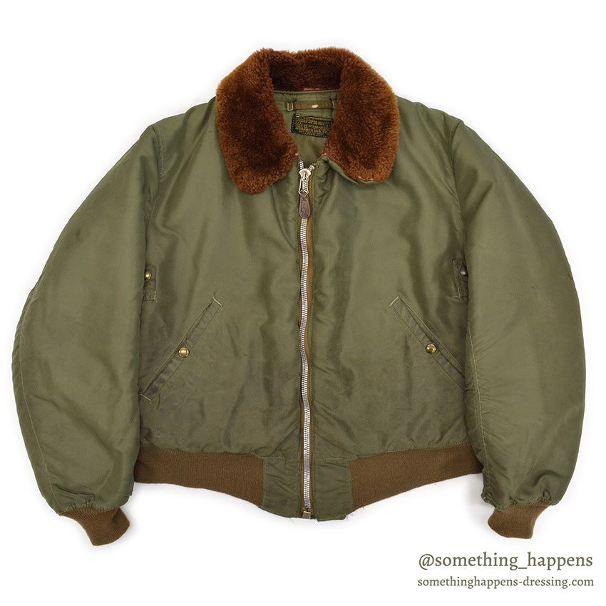 1950's B-15C OD FLIGHT JACKET / RARE COLOR ... 44