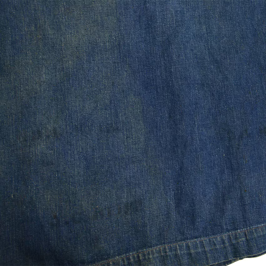 1940s US Navy Shawl Collar Denim Jacket, Dark Navy, Multiple Stencils...