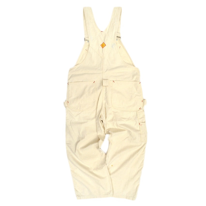 1950s-style PAYDAY PENNEYS off-white overalls with apron...
