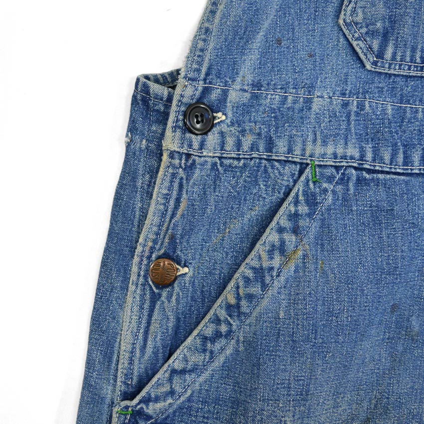 40's ww2 WARDS POWR HOUSE DENIM OVERALL...