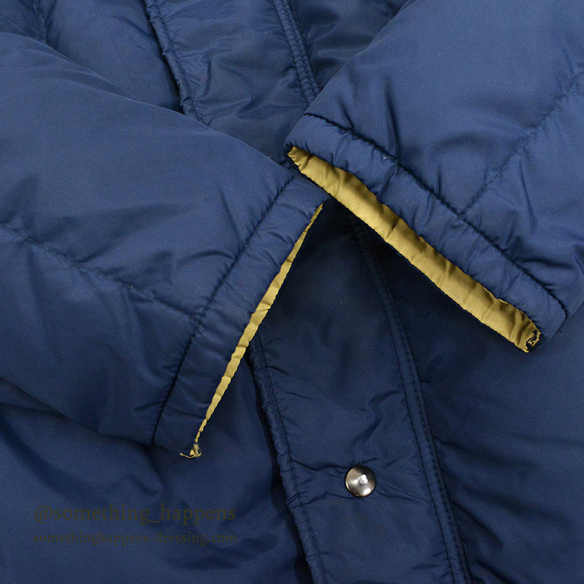 1970's~ WILLIAM BARRY NAVY DOWN COAT...M