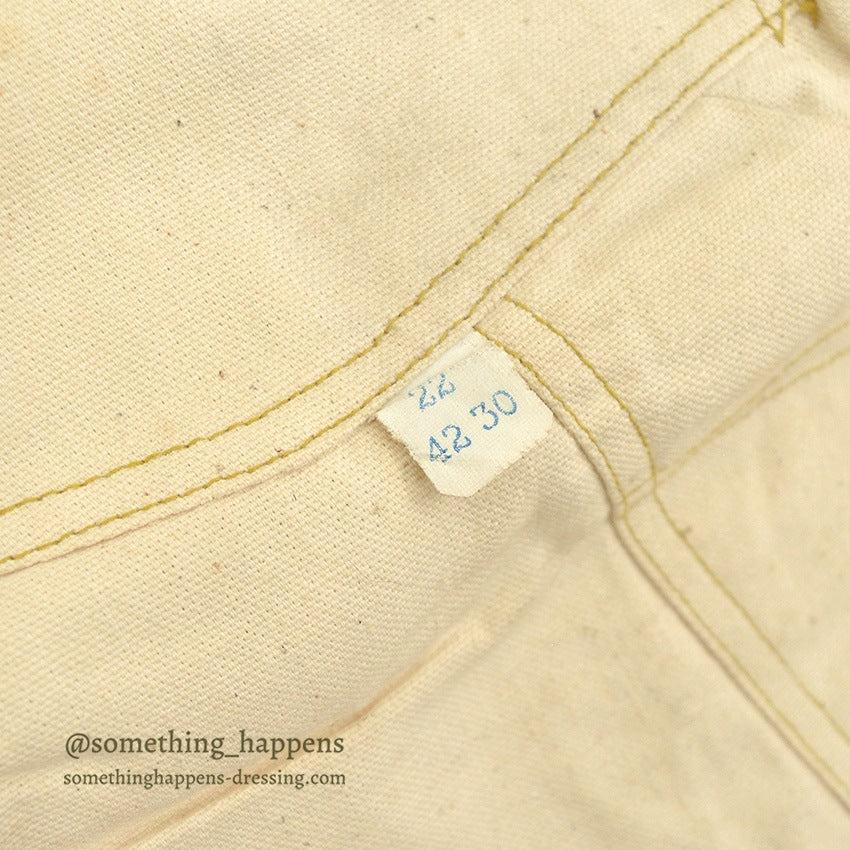 1940's~ DEADSTOCK CAN'T BUST'EM DOUBLE KNEE OVERALL ... W42/L30