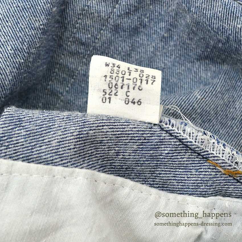 1980's Levi's 1501-0117 DENIM PANTS... W32/L27