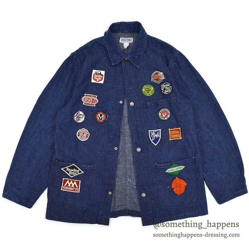 1950's DUBBLEWARE MEMORIAL RAILROAD DENIM COVERALL...