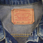 1960's LEVI'S 557XX DENIM JACKET / SUN FADED ... 44