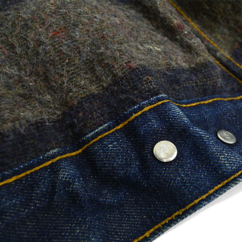 60s Levi's 70505-0317 BIG-E Dark Navy Blanket... Size 38