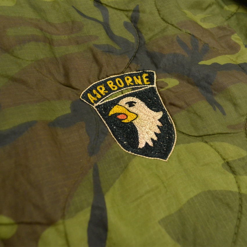 60's VIETNAM TOUR JACKET (Vietnamese Tour Jacket) Camouflage Squadron Embroidery... about M