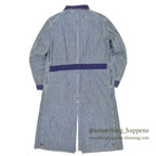 1930's〜 UNUSUAL HICKORY STRIPE SERVICE COAT 機関車ボタン ... Fits like 38