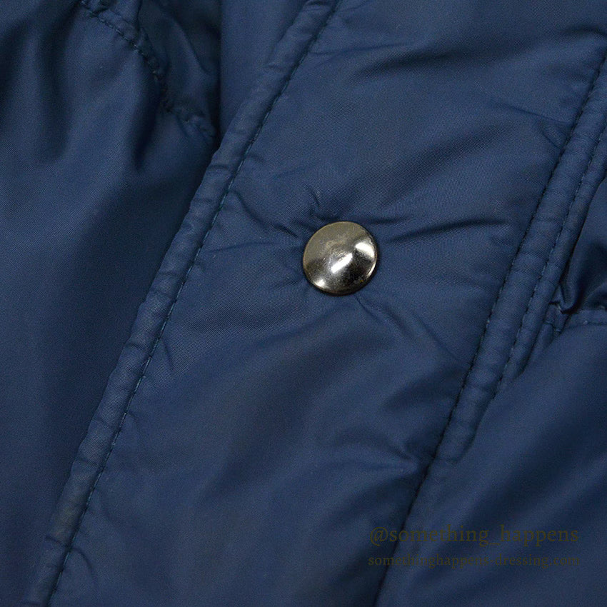 1970's~ WILLIAM BARRY NAVY DOWN COAT...M