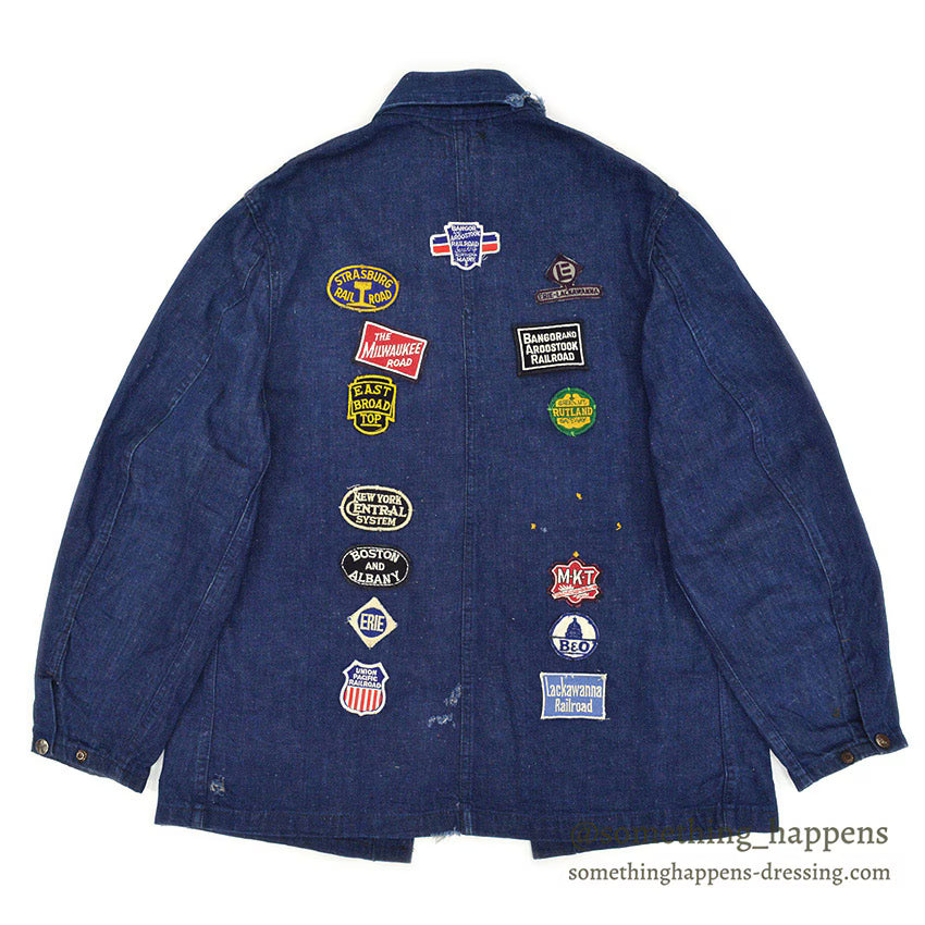 1950's DUBBLEWARE MEMORIAL RAILROAD DENIM COVERALL...