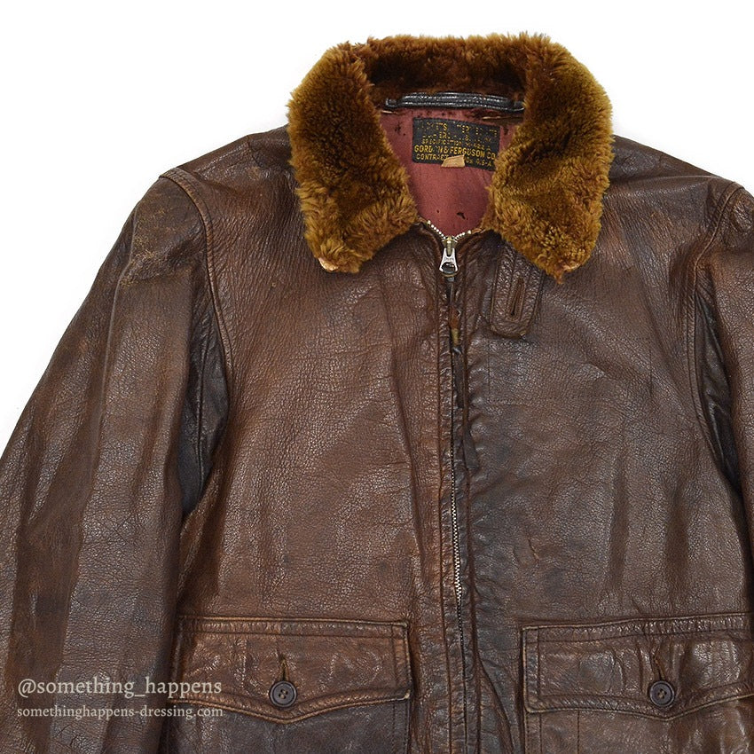 1940's USNAVY M-422A FLIGHT JACKET / GORDON & FERGUSON CO. ... 36