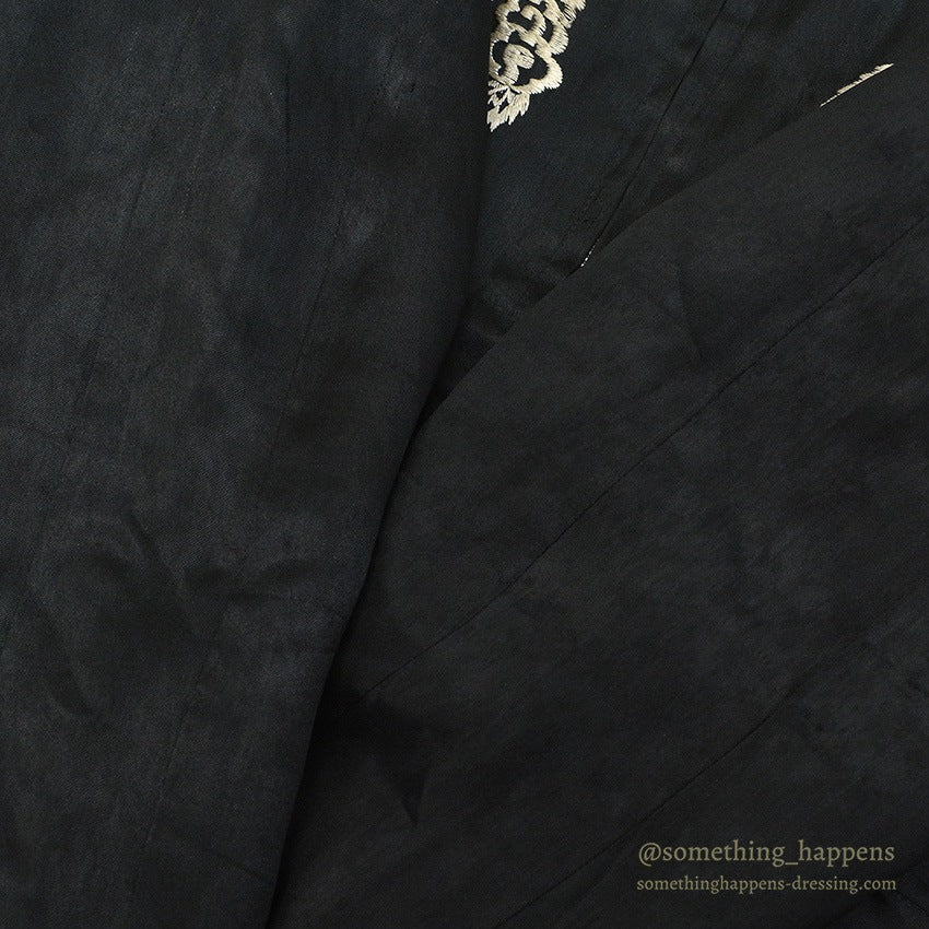 1950's JAPAN SOUVENIR JACKET スカジャン ALL BLACK TTSジッパー ...