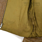 1960's HARLEY DAVIDSON CAFE RACER LEATHER JACKET BROWN...