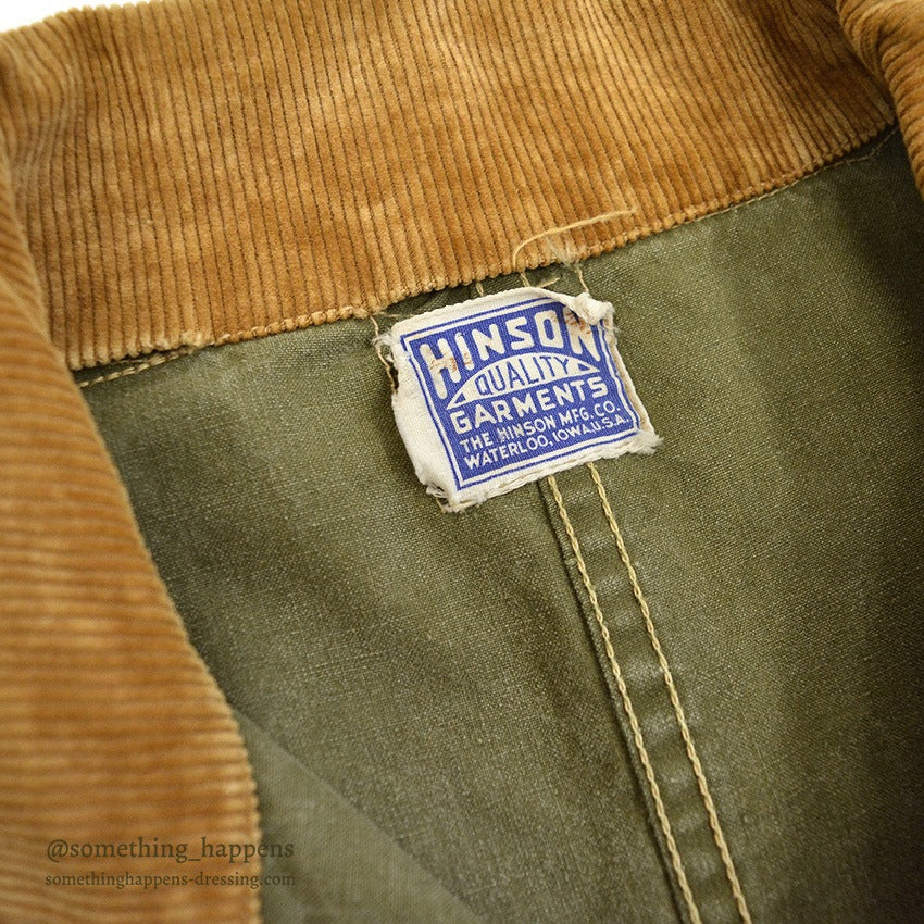 ~1950's HINSON HUNTING COVERALLS RARE DETAIL...