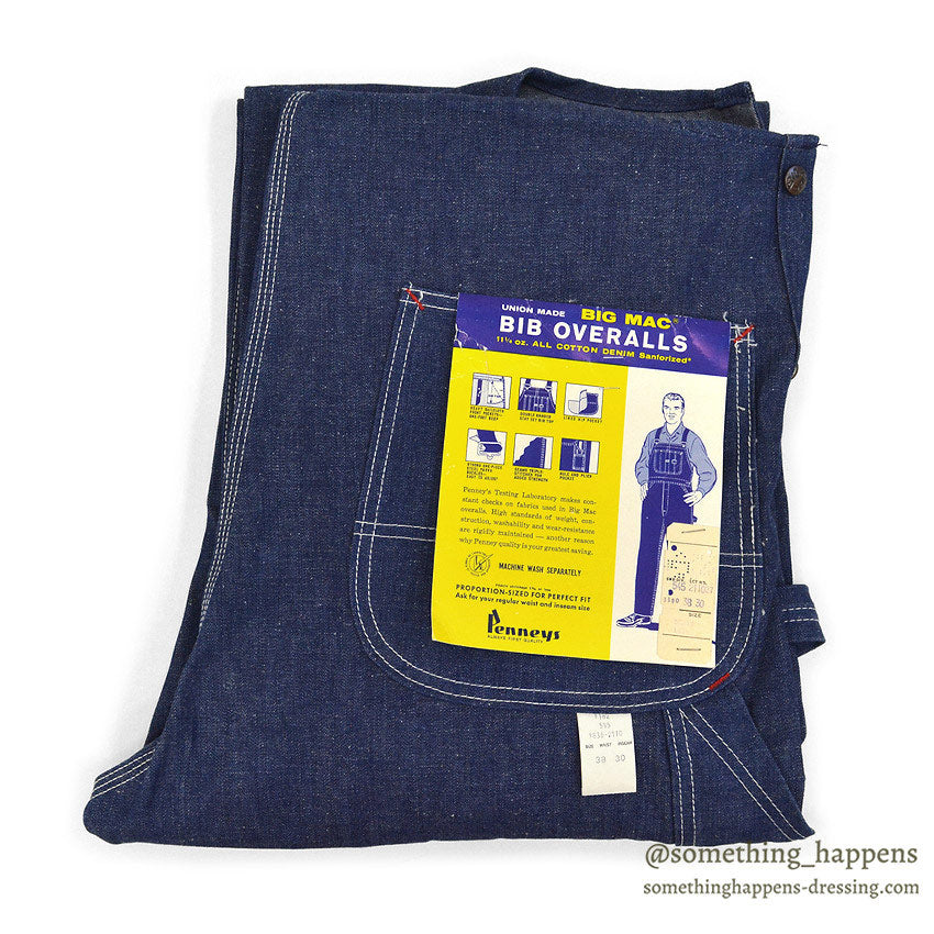 ~1970's DEADSTOCK BIG MAC DENIM OVERALL... W38/L30