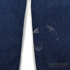 1930's~ WARDS PIONEER DENIM OVERALL / VERY DARK ... W37/L26