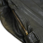 50's Genuine Horsehide FRONT QUARTERS Horsehide Double Riders Jacket... 40
