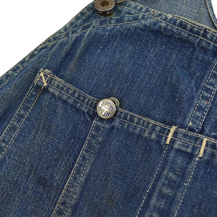 1940s HEADLIGHT OVERALLS WWII Denim Overalls...