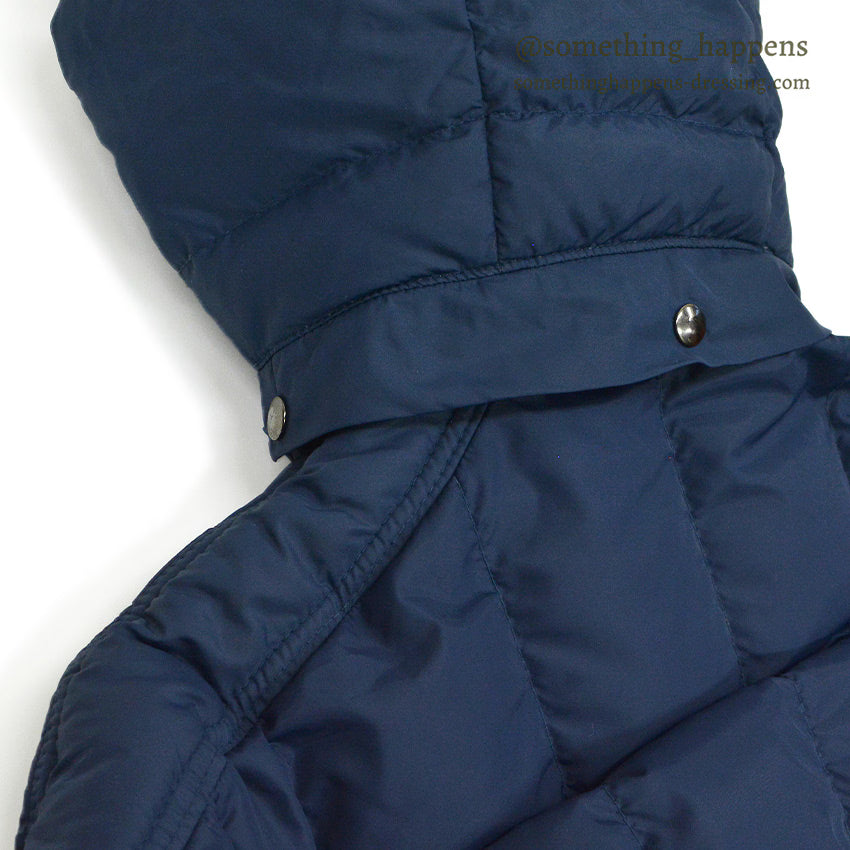 1970's~ WILLIAM BARRY NAVY DOWN COAT...M