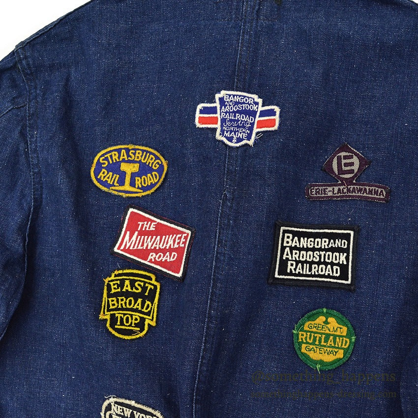 1950's DUBBLEWARE MEMORIAL RAILROAD DENIM COVERALL...