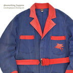 1940's Lee MOBIL PEGASUS EMBROIDERY HBT SHOP COAT TWO-TONE ... 42