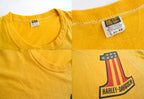 60's Russell Southern HARLEY DAVIDSON Double-Sided Print T-Shirt, Rare, Size L