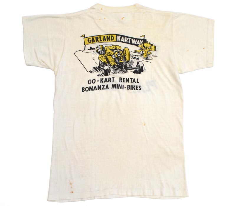 60's　CHEROKEE 'RELAX DAILY…'  GO KART 両面プリント 染み込み Tシャツ レア　SIZE M
