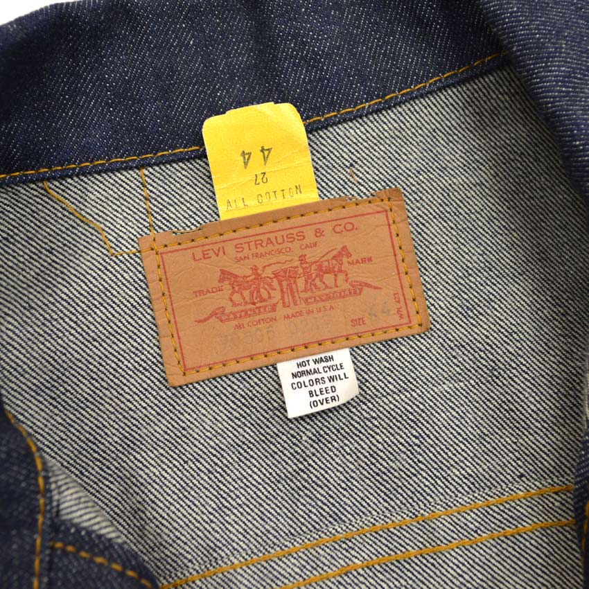 60's Deadstock!! Levi's 70505 BIG-E Denim Jacket... Size 44