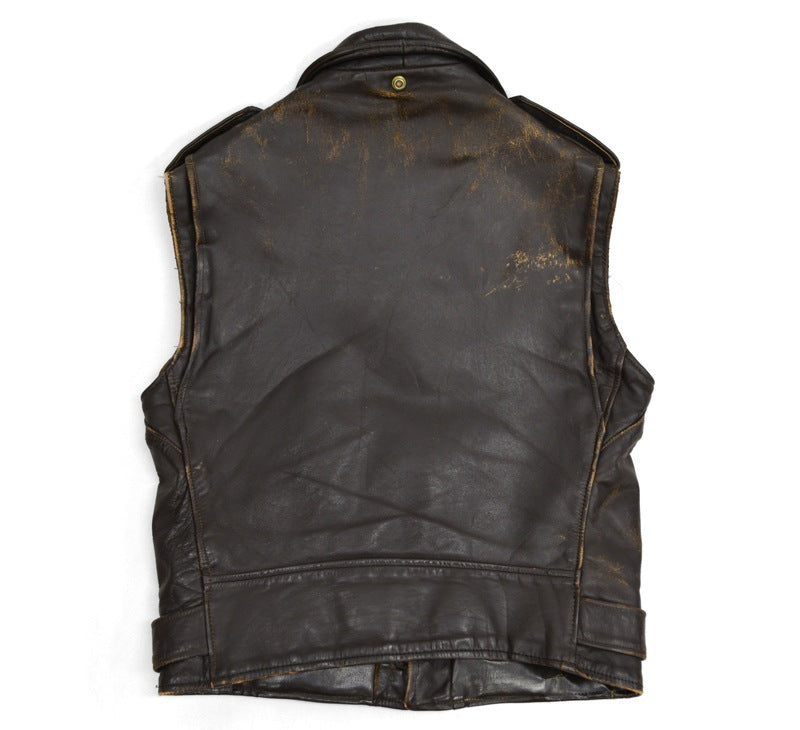 70's Schott 'PERFECTO' ONESTAR RIDERS CUT OFF BROWN