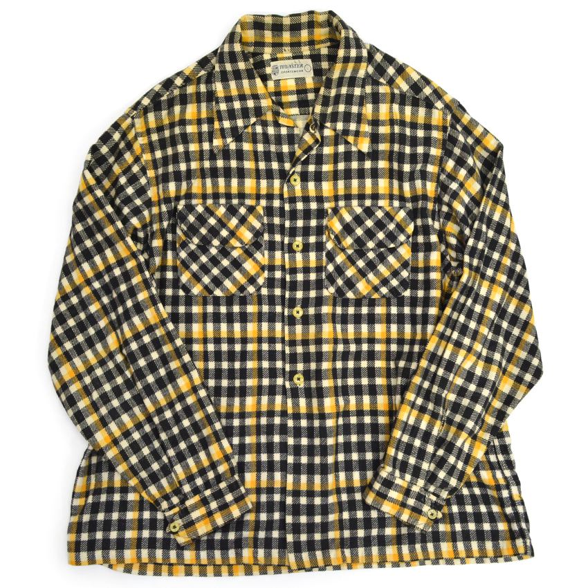 40's TOWNSTAR SPORTSWEAR Printed Flannel Shirt... L