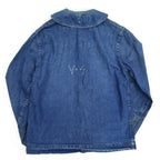 1940s US Navy Shawl Collar Denim Jacket with Stencil...