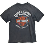 80's HARLEY DAVIDSON 'All Cotton Double-Sided' England Dealer...