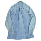 50's US Navy Stencil Box Chambray Shirt...