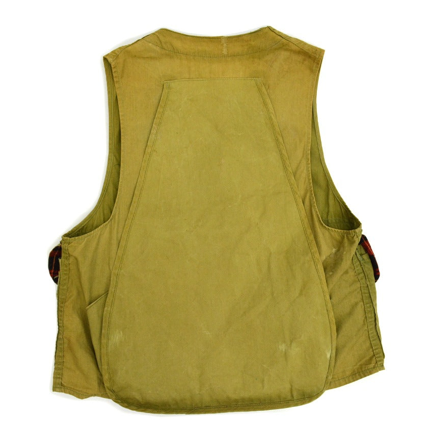 ~50's RED HEAD Hunting Zip-Up Vest Olive Green...