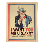 1983's Uncle Sam 'I WANT YOU FOR US ARMY' recruiting poster...