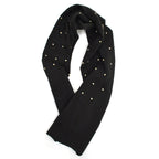 Old Polka Dots Black & Silver Scarf...