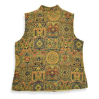 90's ORVIS Gobelin Tapestry Zip-Up Vest... L