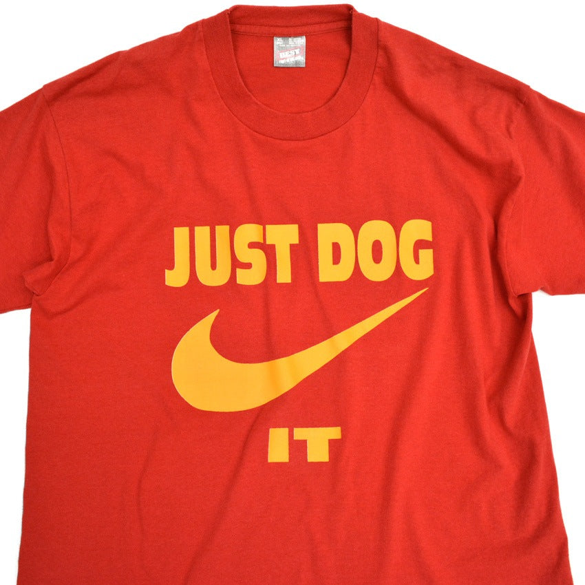 90's NIKE Parody 'JUST DOG IT' T-shirt... XL