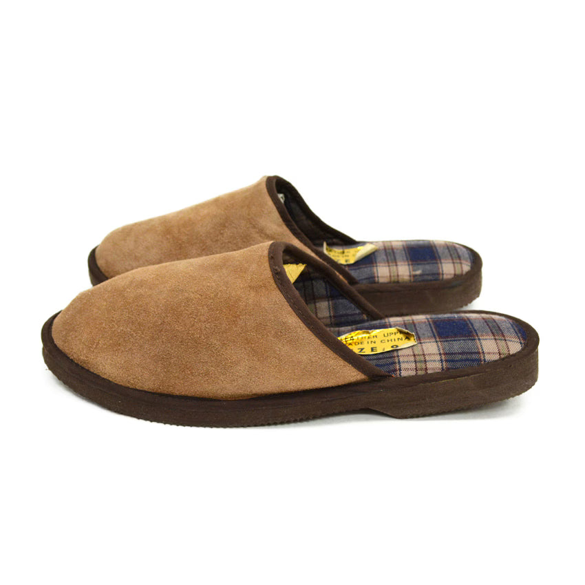 Unused Leather Upper Slippers... Size 9