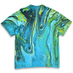 90's Deadstock TRINIDAD & TOBAGO Drip-Dyed T-Shirt... XL