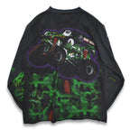 90's GRAVE DIGGER Monster Truck Hot Rod Long-Sleeve T-Shirt... XL