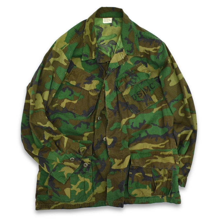 60's USMC ERDL Brown Leaf Jungle Fatigue Jacket ... MR
