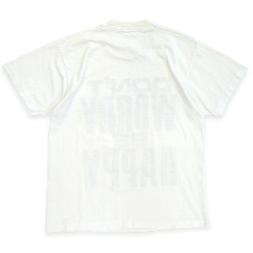 80s-era 'DON'T WORRY BE HAPPY' T-shirt...
