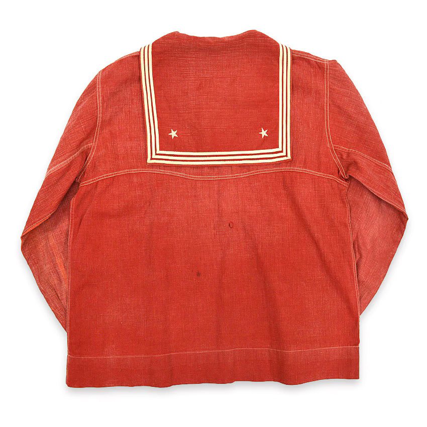 20's Nayvee MIDDIWEAR Red Chambray Sailor Jacket...