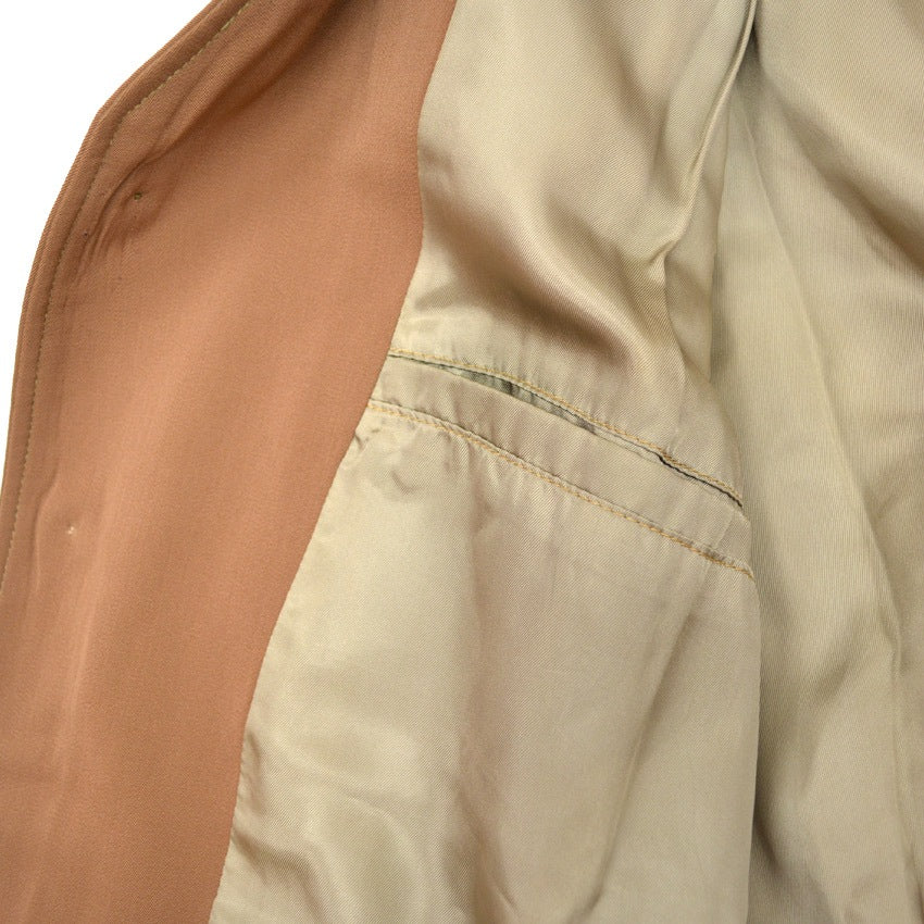 60's david church No Collar Gabardine Shooting Jacket...