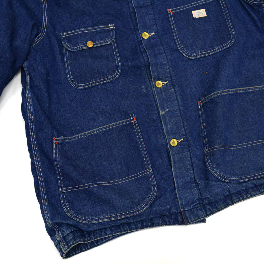 60's Sears Denim Chore Jacket with Blanket...