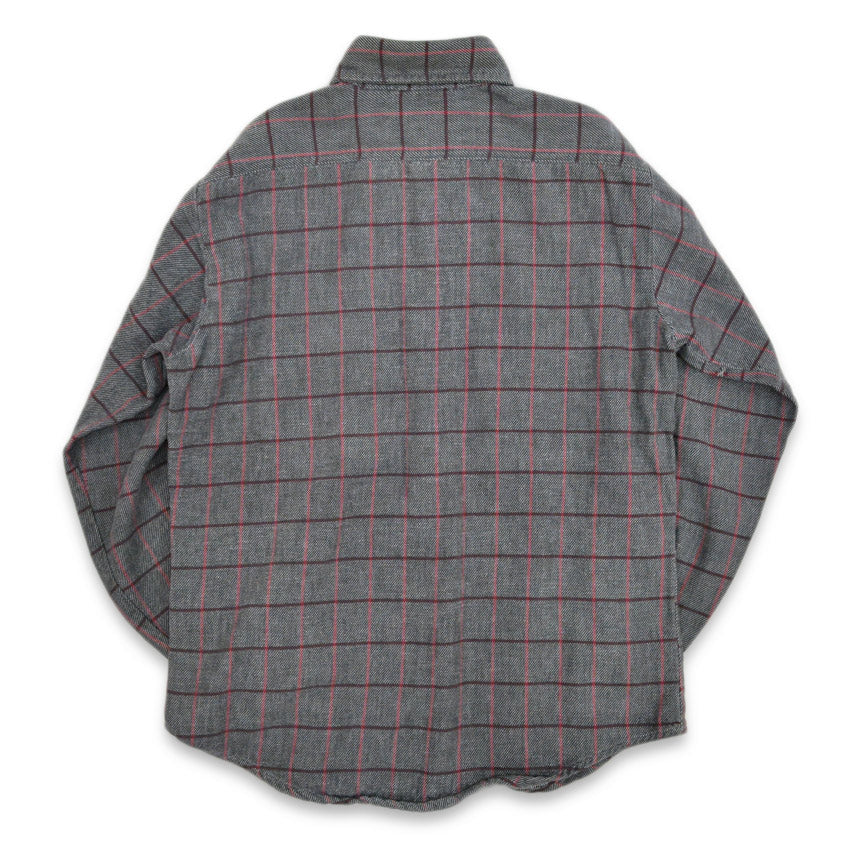 70's FIVE BROTHER CHECK FLANNEL SHIRT... M