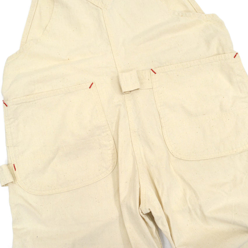 1950s-style PAYDAY PENNEYS off-white overalls with apron...