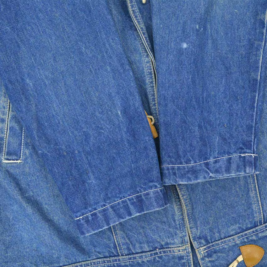 ~90's DENIM DUFFLE COAT...M