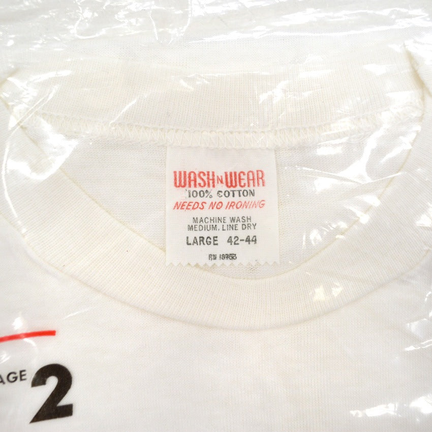 70's~ Deadstock Mr.K WASH-N-WEAR 2 PACK T-SHIRTS... L